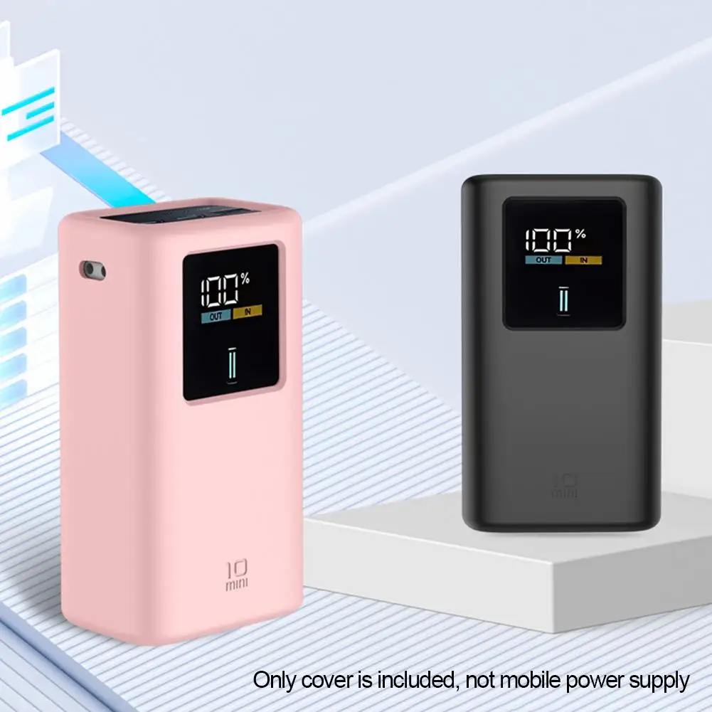 

Силиконовый защитный чехол с защитой от царапин для CUKTECH Model 10 Mini 10000 мАч 55 Вт Power Bank - пылезащитный S9D7