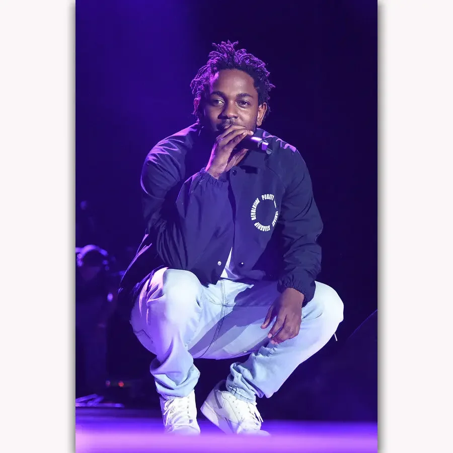 حار جديد كندريك لامار موسيقى الراب المغني الحرير ملصق فني الجدار ملصق الديكور هدية