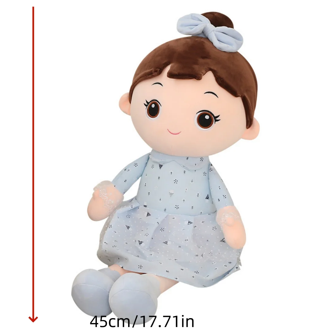 1 Stück 45 cm/17,71 Zoll Plüschtier süßes Mädchen Angela Puppe Geschenk für Mädchen für Kindertag Geburtstag Weihnachtsgeschenk