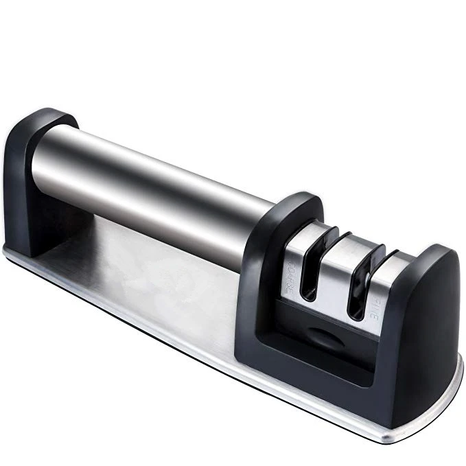 Ceramic rod double-stage diamond coating grinding-anti-skid base sharpening knife