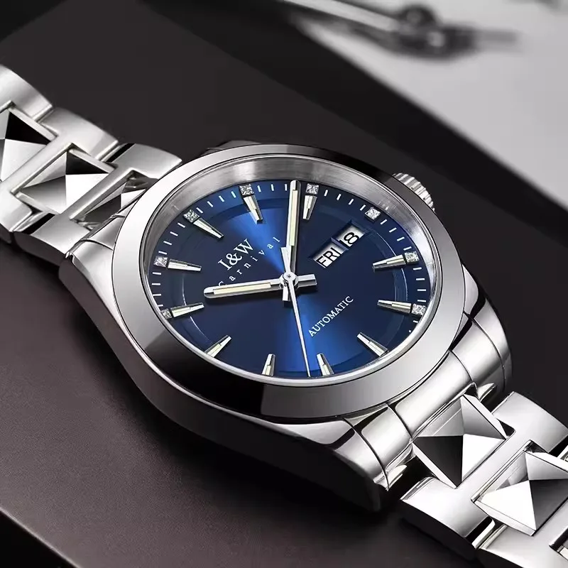 Montre CARNIVAL Brand Mens Mechanical Wristwatches Luxury Automatic NH36 Movement Dress Watches for Men Waterproof Reloj Hombre