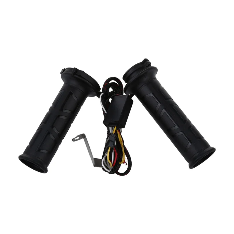 1Pair 7/8 Motorcycle Heated Handlebar Electric Hot Grips 12V Handle Motorcycle Accessories