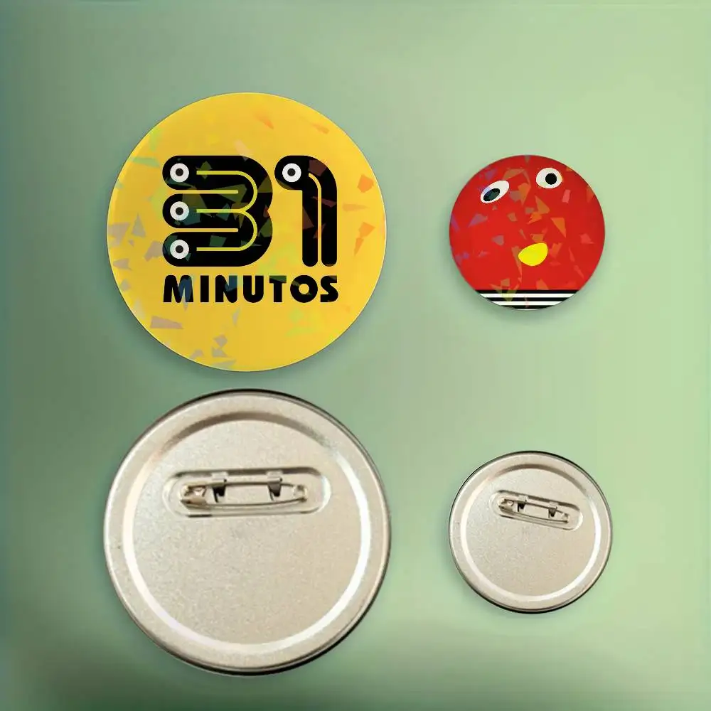 Funny J-juan C-carlos B-bodoques Cute Badge Set Glass Shine Brooches Lapel Backpack Costume Gifts Decoration Birthday