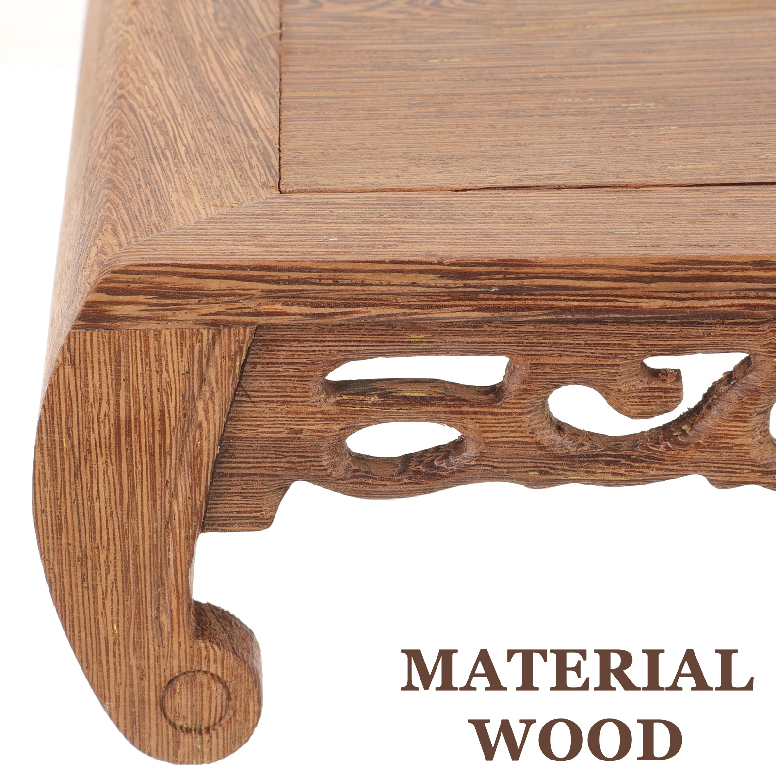 

Wooden Display Base For Statue Buddha Vase Teapot Craft Decoration Thermal Expansion Joint Design Strong Wood Stand
