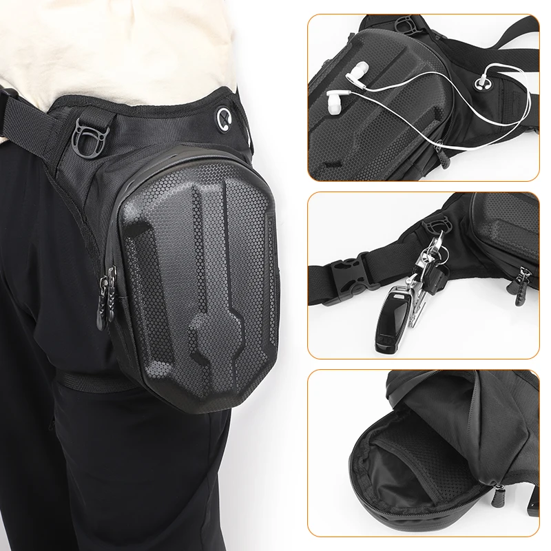 

Waterproof Waist Leg Bag Motorcycle Riding Cell/Mobile Phone Bag Wallet Universal For Man Women Outdoor Hunt Camper Purse Pack