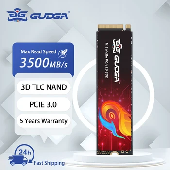 GUDGA 노트북 PC용 SSD M2 NVMe PCIe3.0 * 4 512GB SSD 2280, M.2 NVMe TLC 하드 드라이브 디스크 내장 솔리드 스테이트 드라이브 고속 