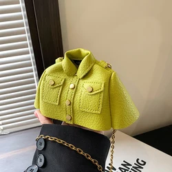 Fashion Women Sling Bag Mini Crossbody Bag Fashion Purse Lipstick Pouch PU Leather Shoulder Bag Brand Mini Jacket Bag