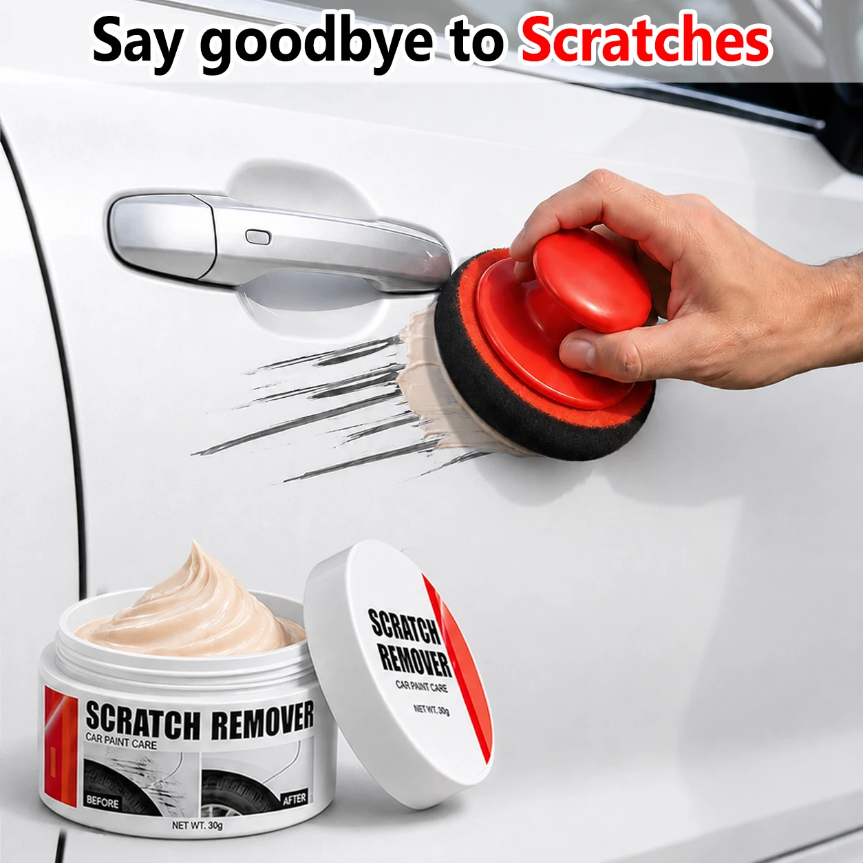 Car Scratch Remove Automobile Polishing Paste Sponge Pickup Trucks Body Paint Smooth Care Refurbishment Broken Scratchs Repair