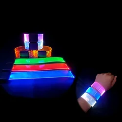 Silicone Sound Controlled LED Light Bracelet Led Light-emitting Bracelet Light Band Entertainment Party Wristband Halloween Belt