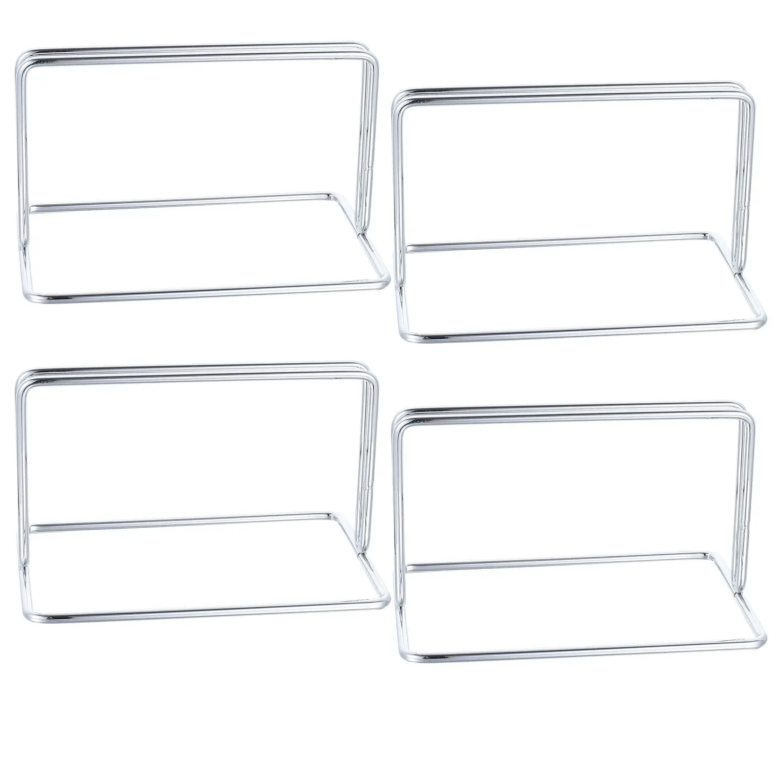 4Pcs Premium Steel Partition Bracket Baffle Holder for Examination Room Student Study Area Office Desk Divider Vertical Stand