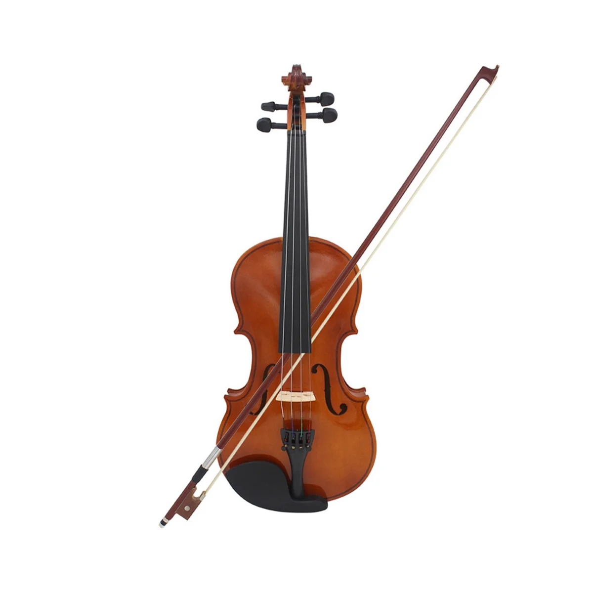 Wooden Violin: Solid Wood Popularization Violin, Beginner Practice Violin