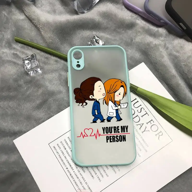 Greys Anatomy You are my person Phone Case For iPhone 15 14 13 12 11 Pro Max 7 8 Plus SE X XS Max XR Cover Silicone Fundas