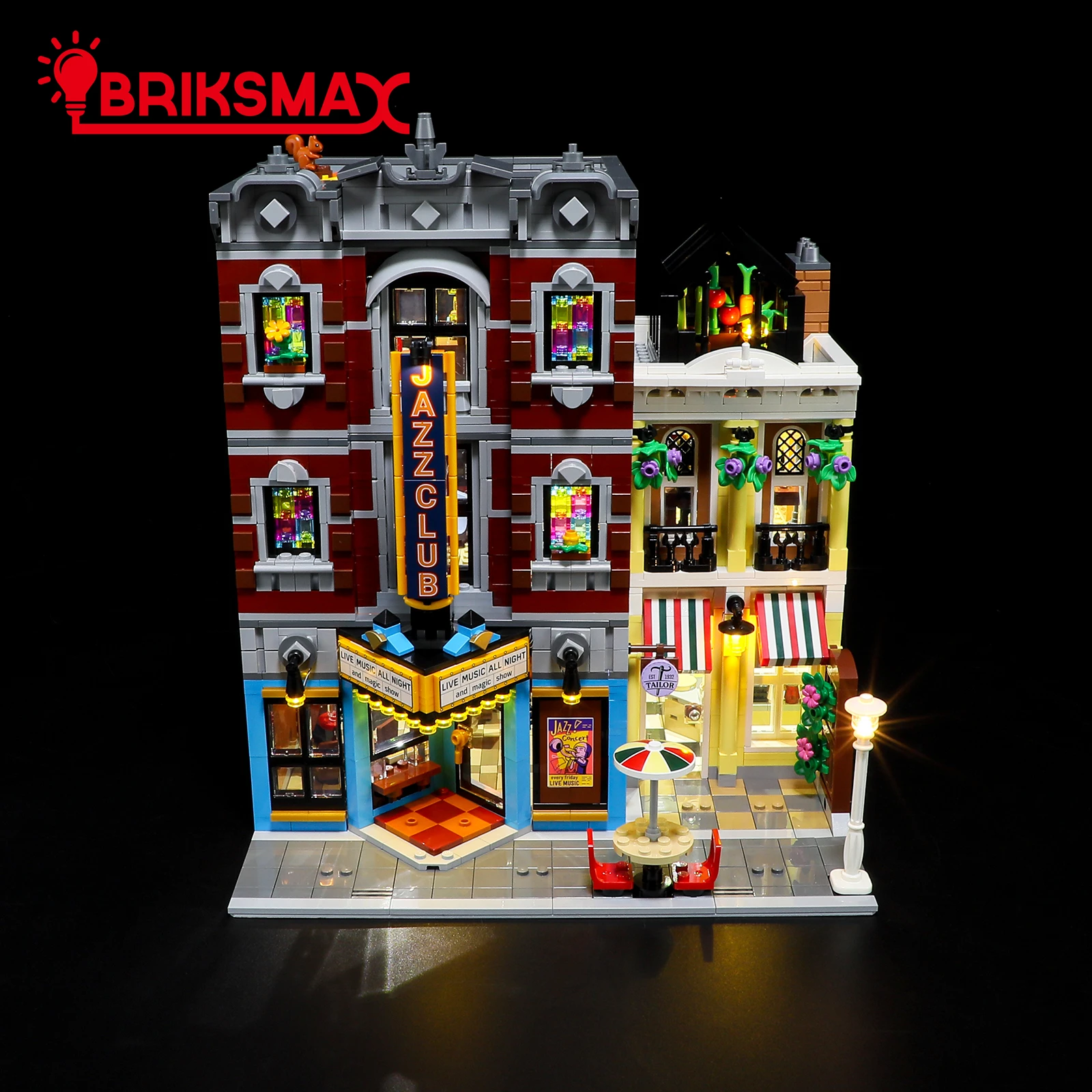 BriksMax LED Light Kit for 10312 Jazz Club Building Blocks Set (NOT Include Model) Toys for Children