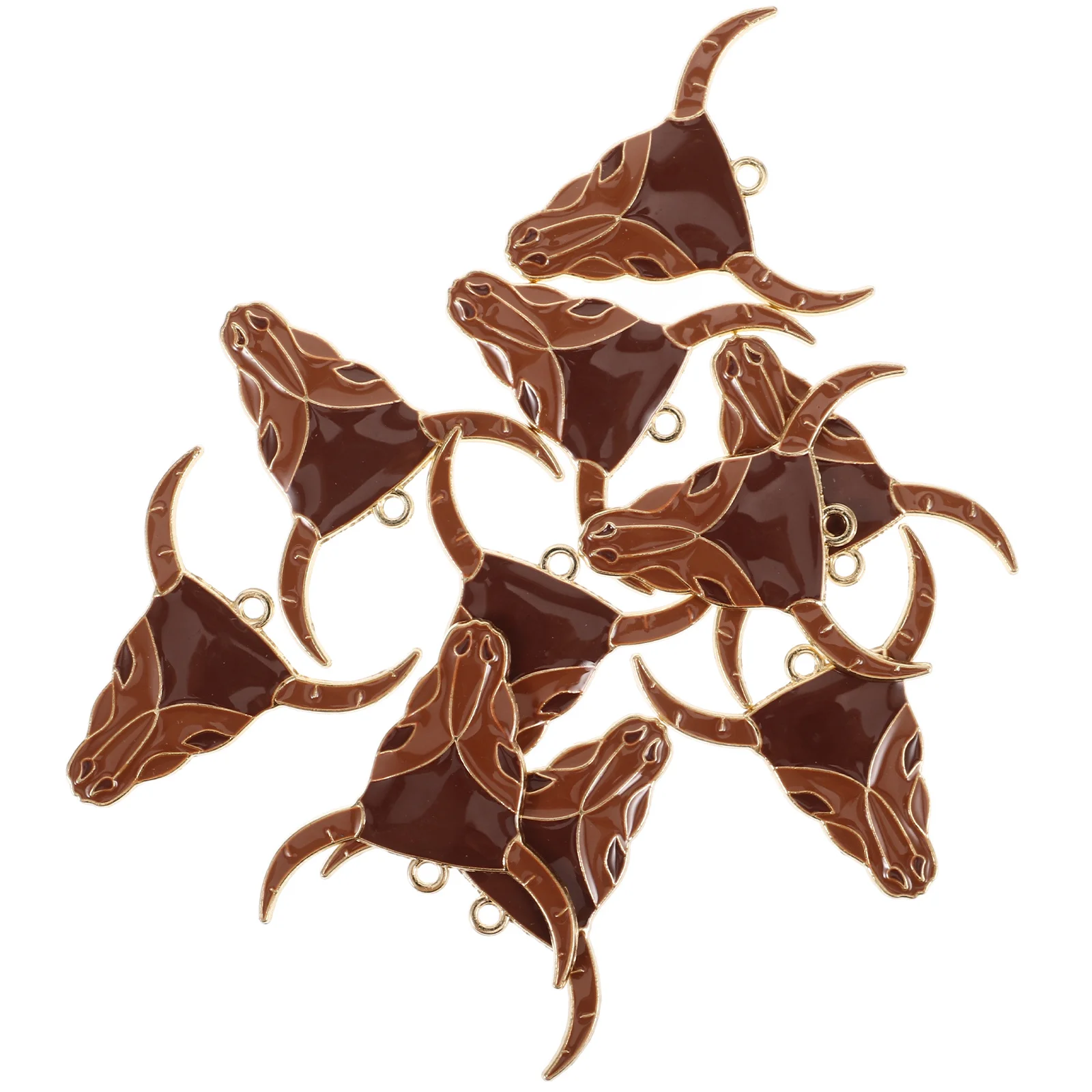 

10pcs Mexican Metal Charms Bulk For Jewelry Making Bracelet Necklace Keychain Earring Cowboy Style Animal Pendant