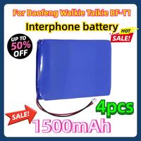 4pcs For Baofeng Walkie Talkie BF-T1 Battery 1500mAh