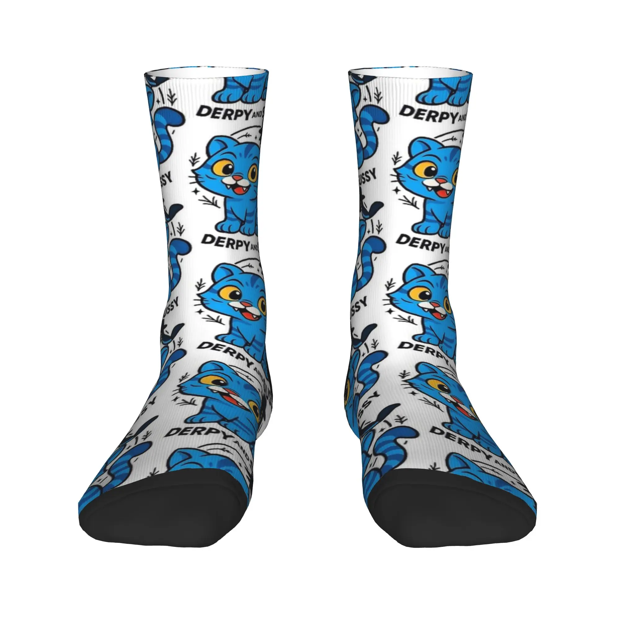 KPop Demon Hunters 아트 Derpy and Sussy 양말 캐주얼 스타킹 남성용 품질 스케이트보드 양말 가을 패턴 미끄럼 방지 양말