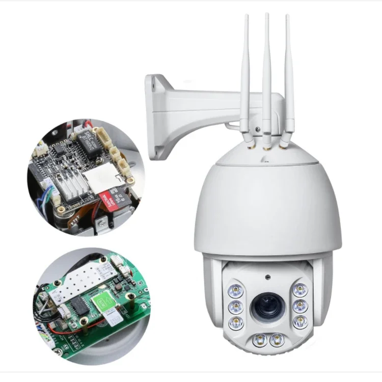 防水7インチネットワークCCTV P2P 1080P LTE/4G CCTVワイヤレスIP 4G 30倍ズーム屋外カメラPTZカメラ