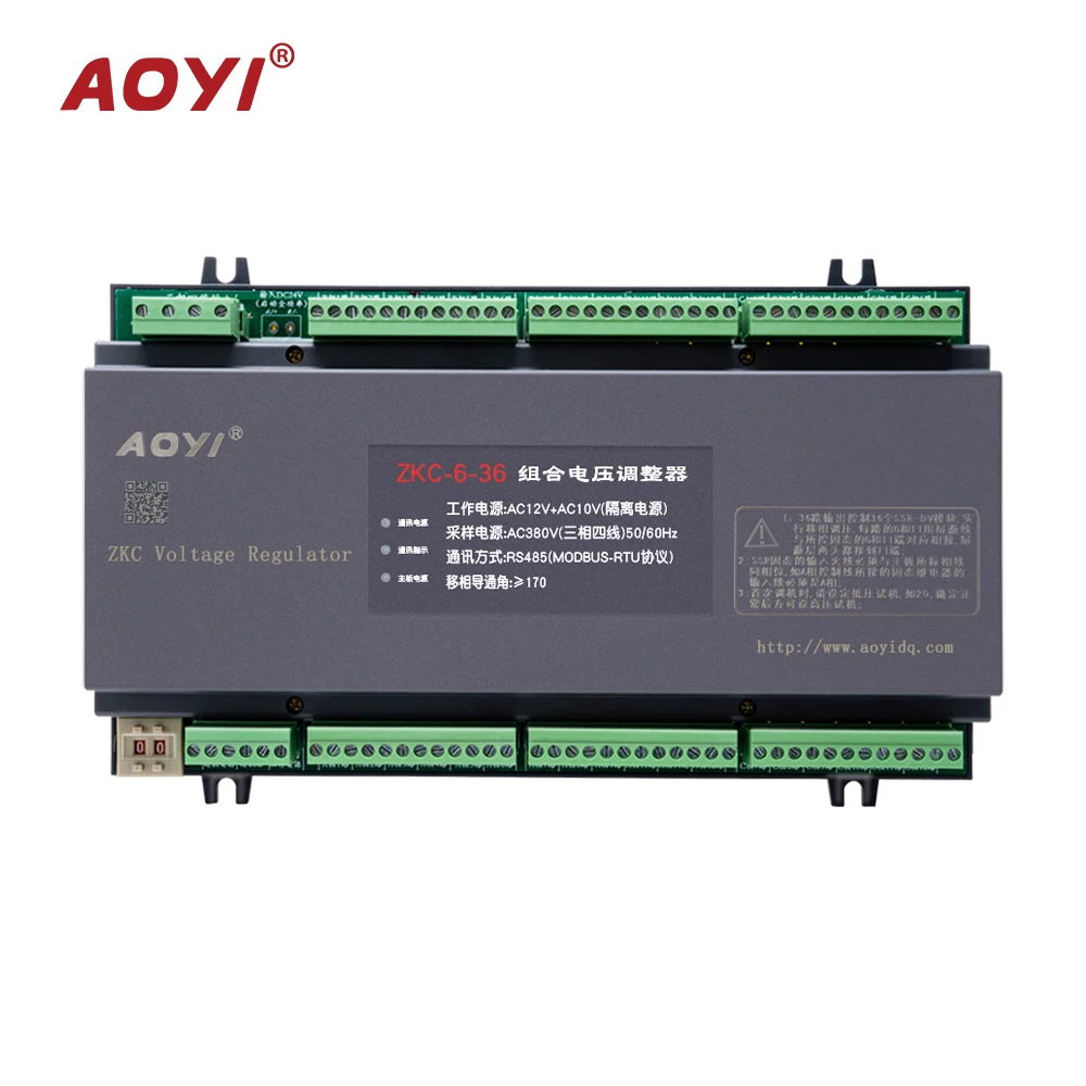 AOYI ZKC-6-36 Modul Industri 380VA Pengontrol Pemrograman PLC Regulator Tegangan Tiga Fasa