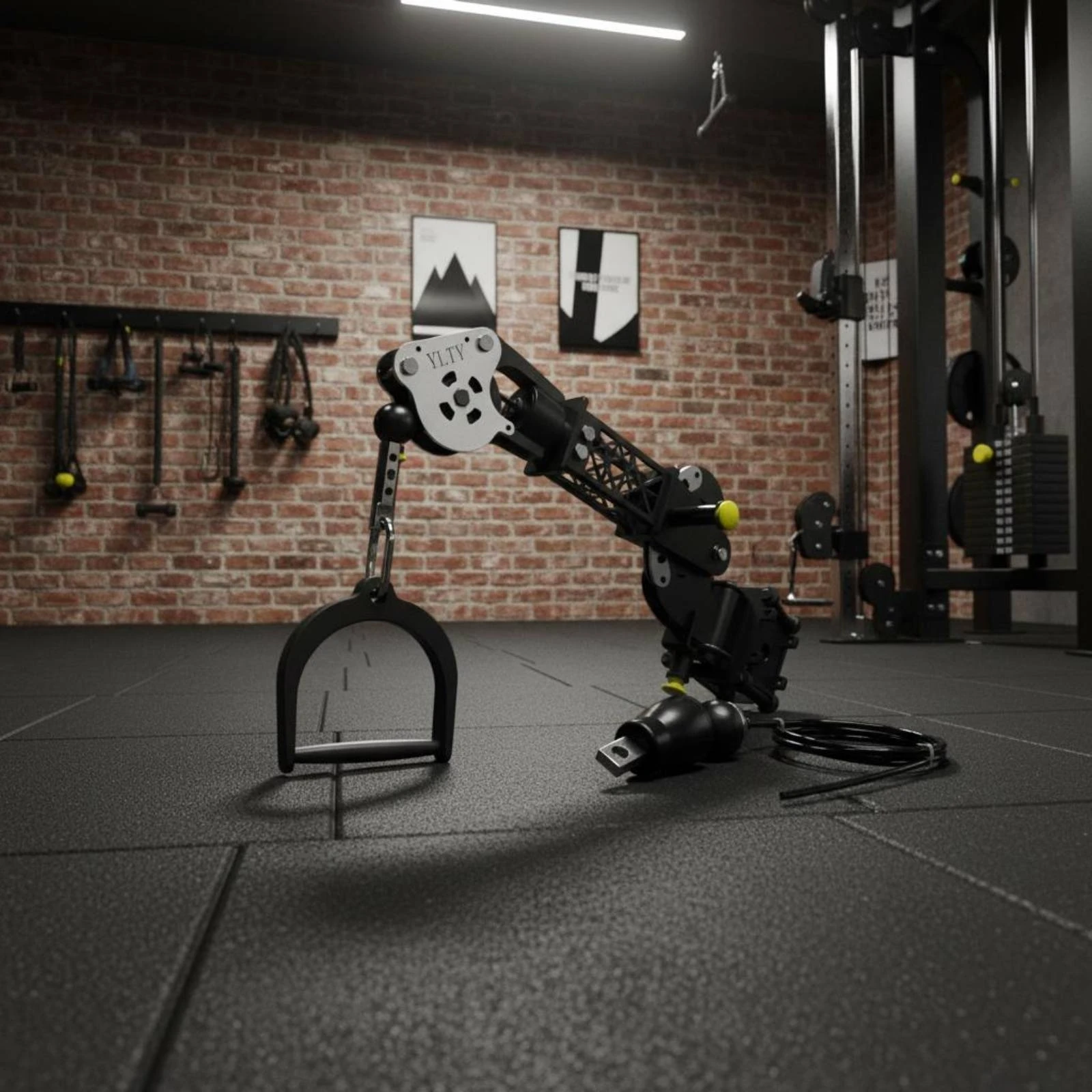 Picture 7: Aluminum Alloy Arm Bracket Lightweight Articulated Arm Fitness Accessory Stable Locking Design for Workout