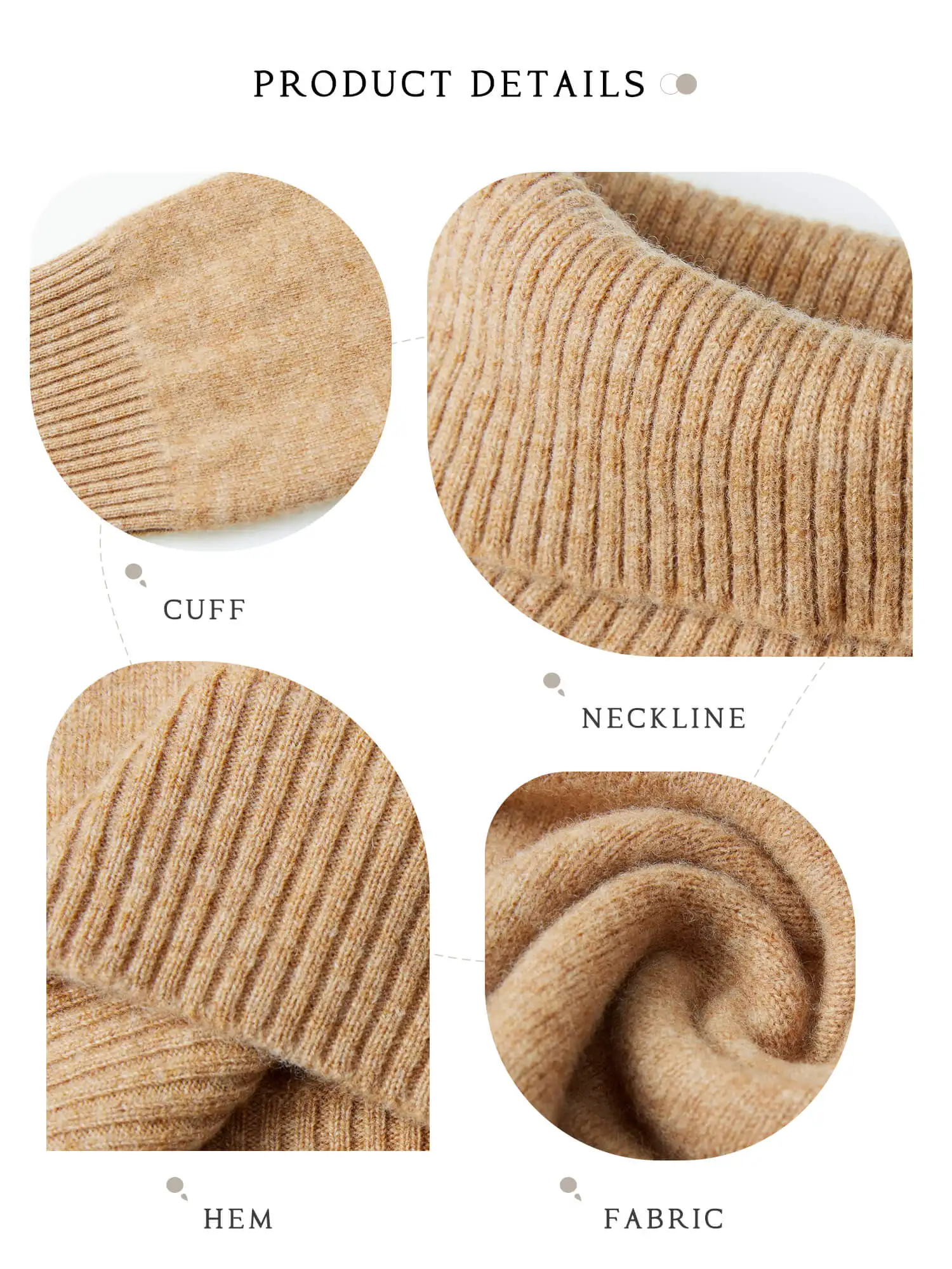 Gestrickte Pullover Kaschmir Pullover frauen 100% Merino Wolle Rollkragen Mode Pullover Winter Herbst Jumper Top Weibliche Kleidung – Detail 15