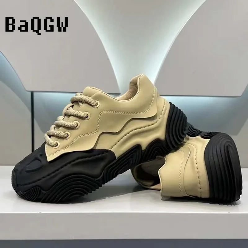 Original Design Color Block Man Luxury Sneakers Fashion Comfortable Wear-resistant Male Casual Shoes Tenis Masculino Dad Shoes