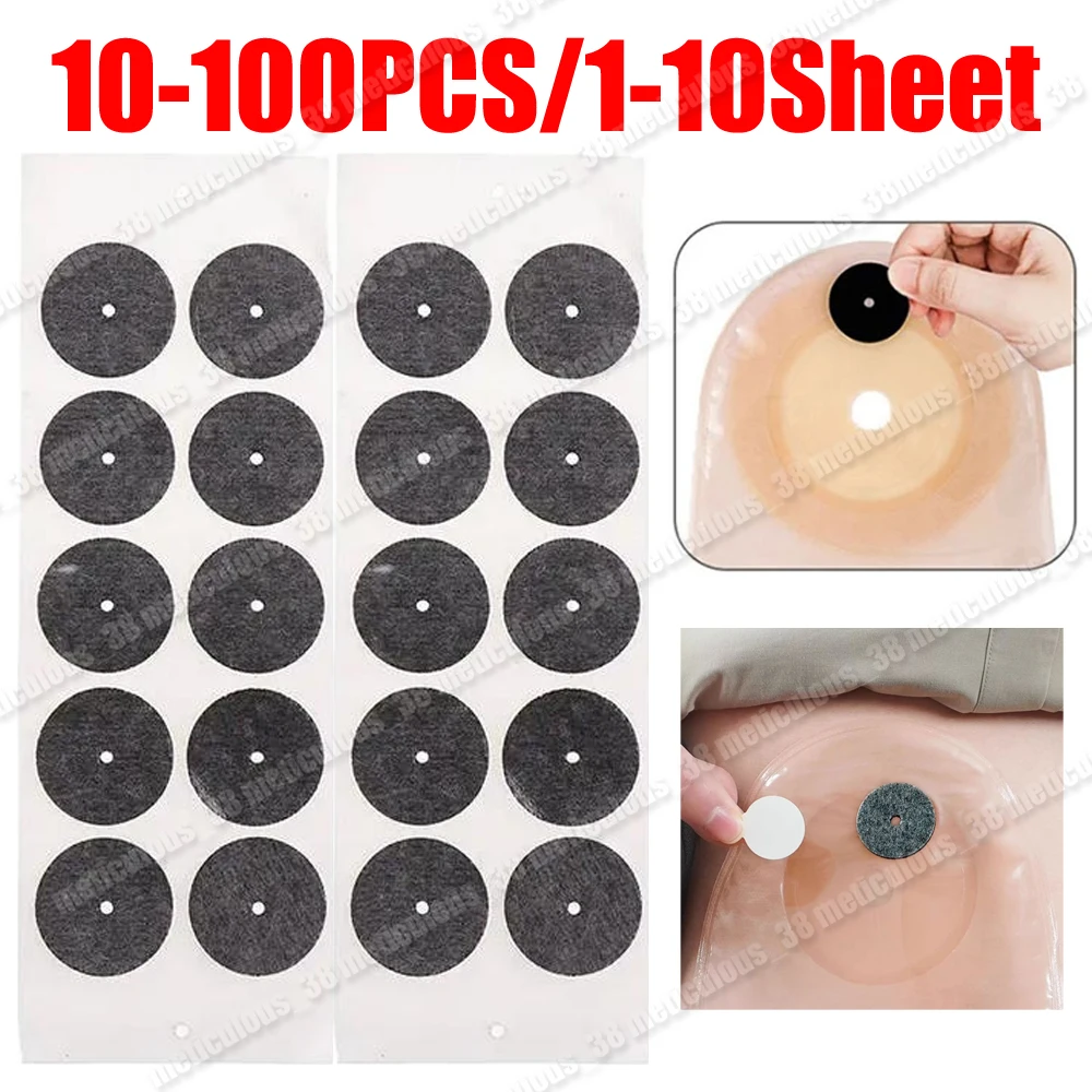 

10-100 шт./1-10 листов активированного угля антиректальный мешок для стомы фильтр лист впитывает выхлопную трубу дезодорирует