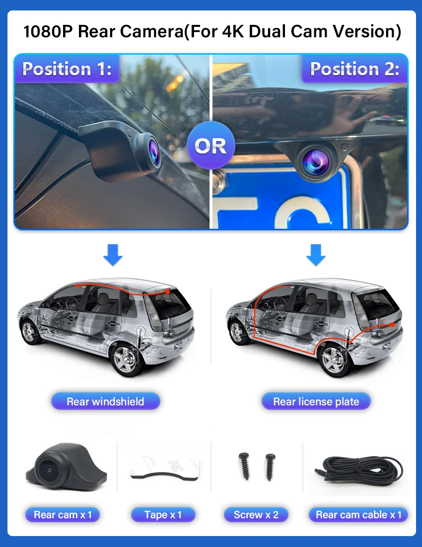 Car Dash Camera For Volkswagen Touareg 2019 2020 2021 20222 2023 2024 2025, Plug And Play 4K Dashcam Dvr Dash Cam Recorder