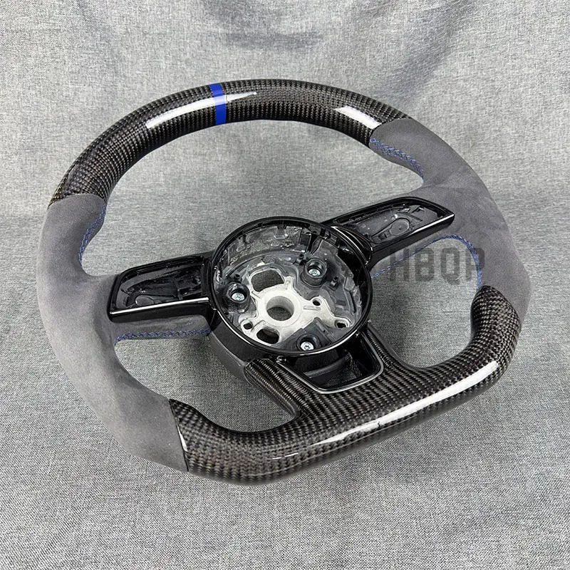 Real Carbon Fiber Steering Wheel for Audi B9 A3 A5 RS3 RS4 RS5 S3 S4 S5 2018 2019 2020 2021 2022 Custom Style