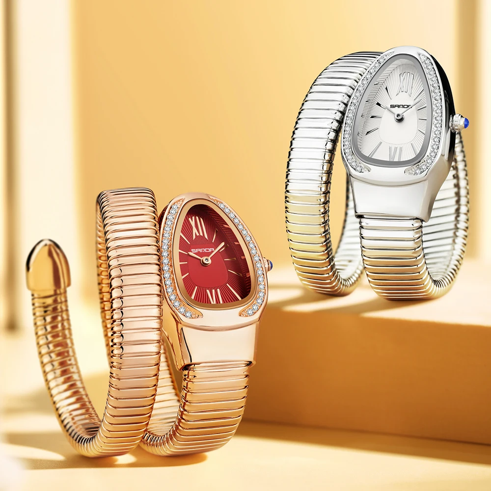 แฟชั่นงูรูปร่างสุภาพสตรีควอตซ์นาฬิกาผู้หญิง 2025 Pagani Design กันน้ําผู้หญิงนาฬิกาข้อมือ Reloj Mujer Feminino นาฬิกา