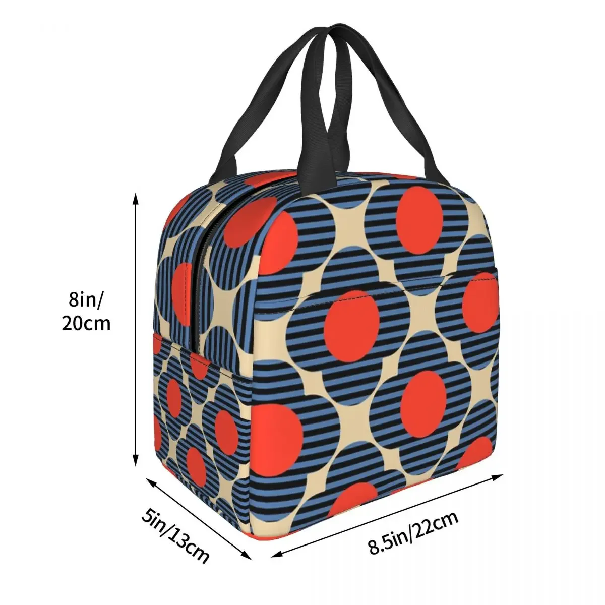 Custom Flower Stem Orla Kiely Pattern Lunch Bag Women Thermal Cooler Insulated Lunch Box for Kids School Children