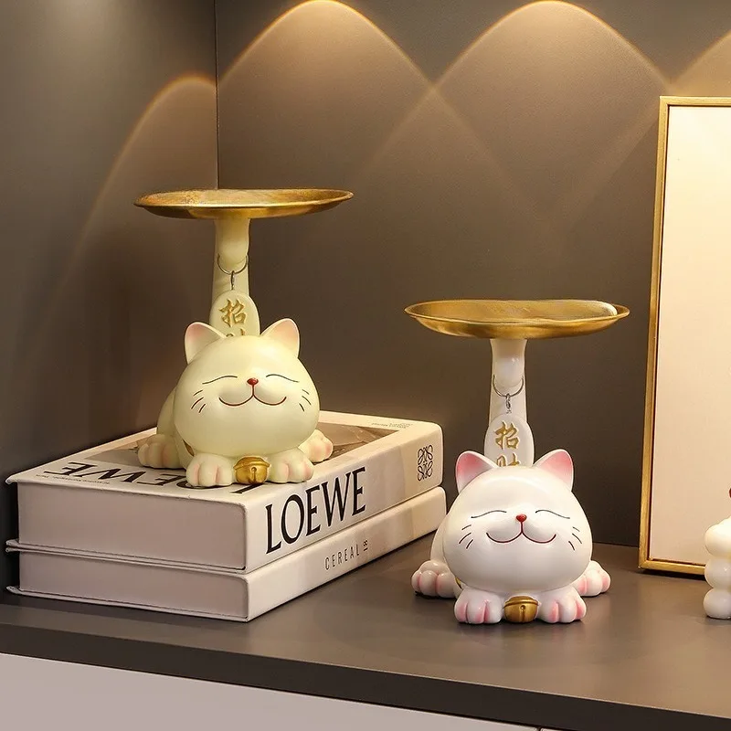招き猫、キャンディープレート、フロントデスク、バー、コーヒーテーブル、スナックフルーツボックス収納装飾飾り
