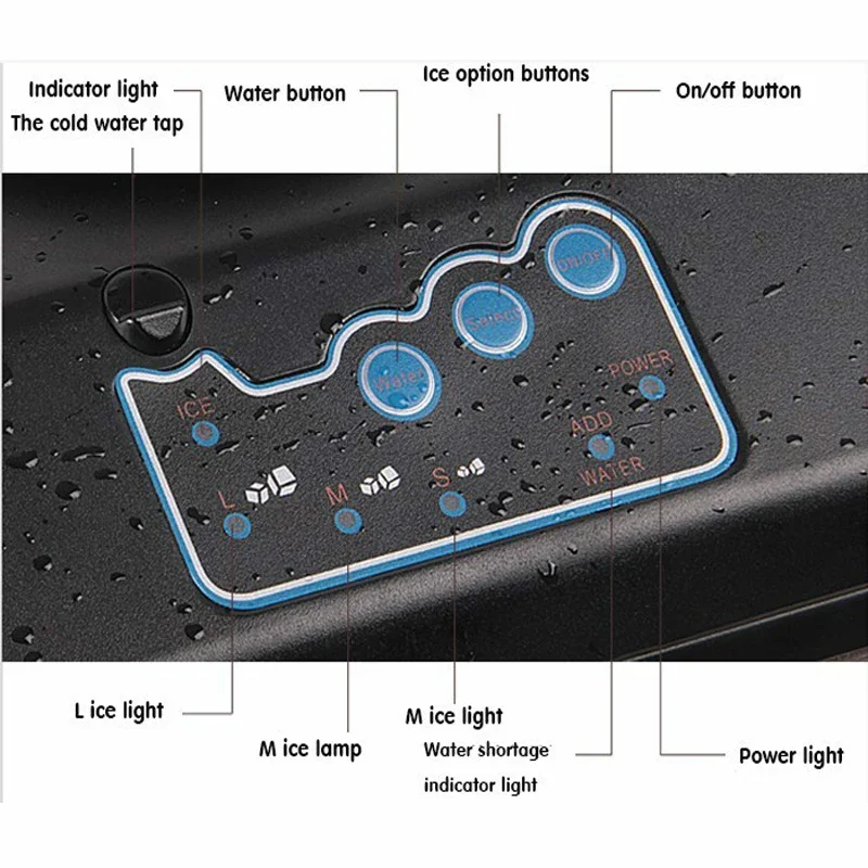 Ice Makers Countertop,Pebble Ice Maker Machine with Chewable Ice, 35lbs/Day,One-Click Operation