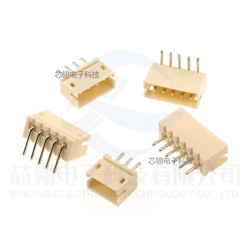 20pcs ZH1.5MM straight/curved pin connector PCB soldering plate socket 2/3/4/5/6/7/8P socket