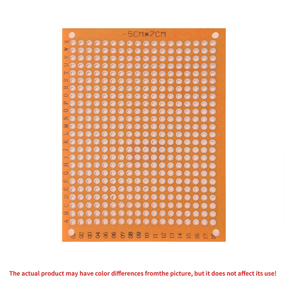 Kit de cartes de circuits imprimés universelles 5x7cm 7x9cm jaunes, simple face, pour Arduino DIY et expériences électroniques (5/10 pièces)