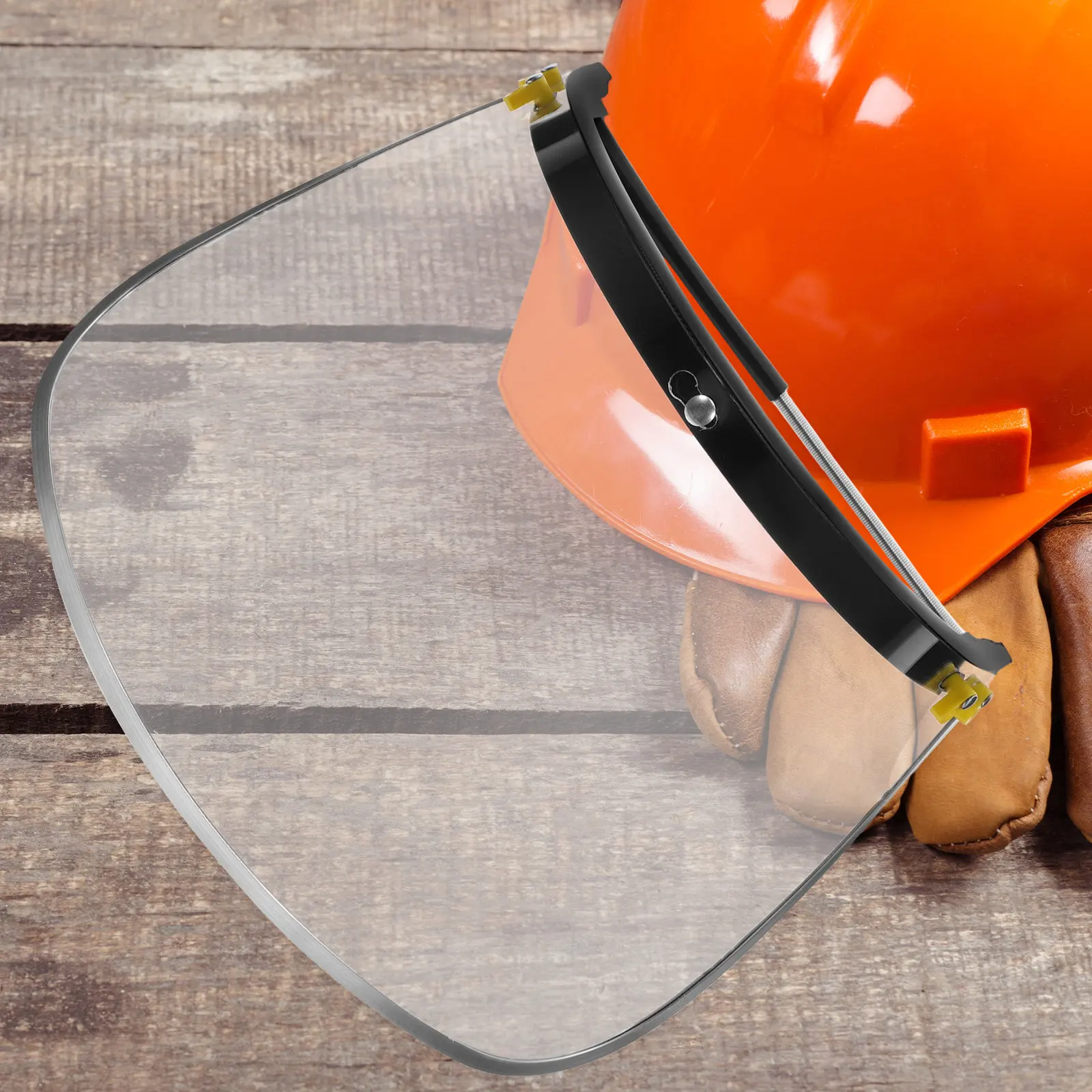 

High Temperature Resistant Safety Transparent Heat Insulation Protective Shield Full Face Mask for Construction Welding
