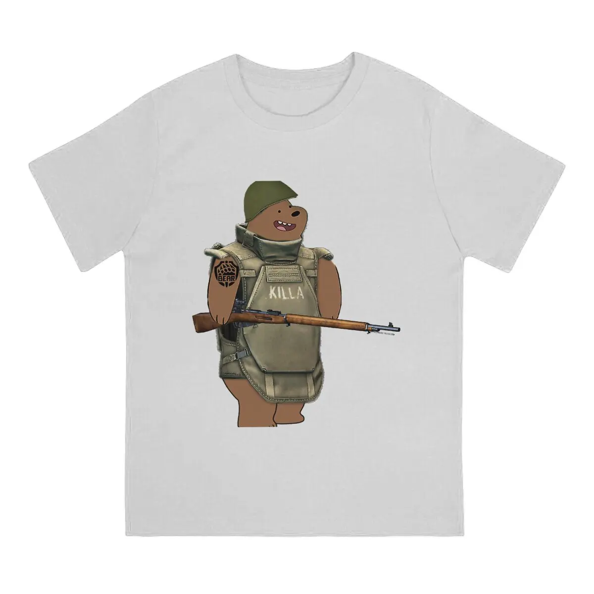 Bear Gun Escape From Tarkov Polyester T Shirt Fashion O-Neck TShirt Harajuku Short Sleeve