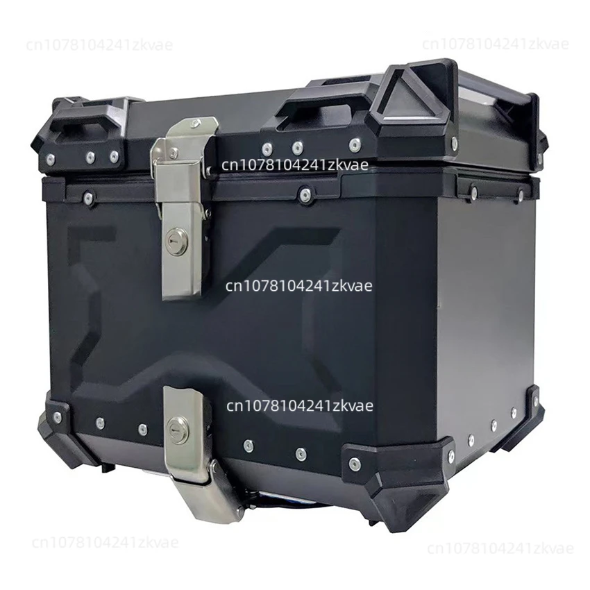 Motorcycle Rear Top Case Moto Luggage Storage Tail Box Waterproof Motorcycle Aluminum Trunk Key Lock Tool box 45L/55L/65L