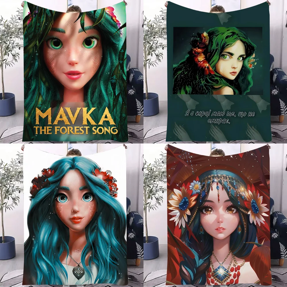 

Легкое одеяло с мультяшным фильмом Mavka The Forest Song для общежитий, сон, гостиной, офиса, дивана, всесезонного