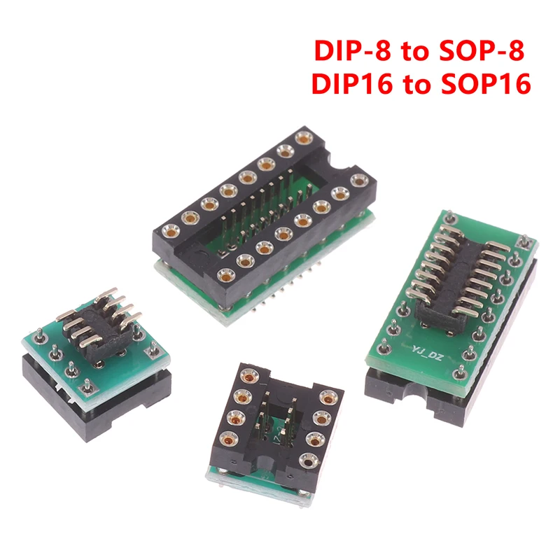 1/3Pcs Operational Amplifier Detachable Interconverter Dip8 To Sop8 / Dip16 To Sop16 Sound Card Testing Replacement DIY Parts