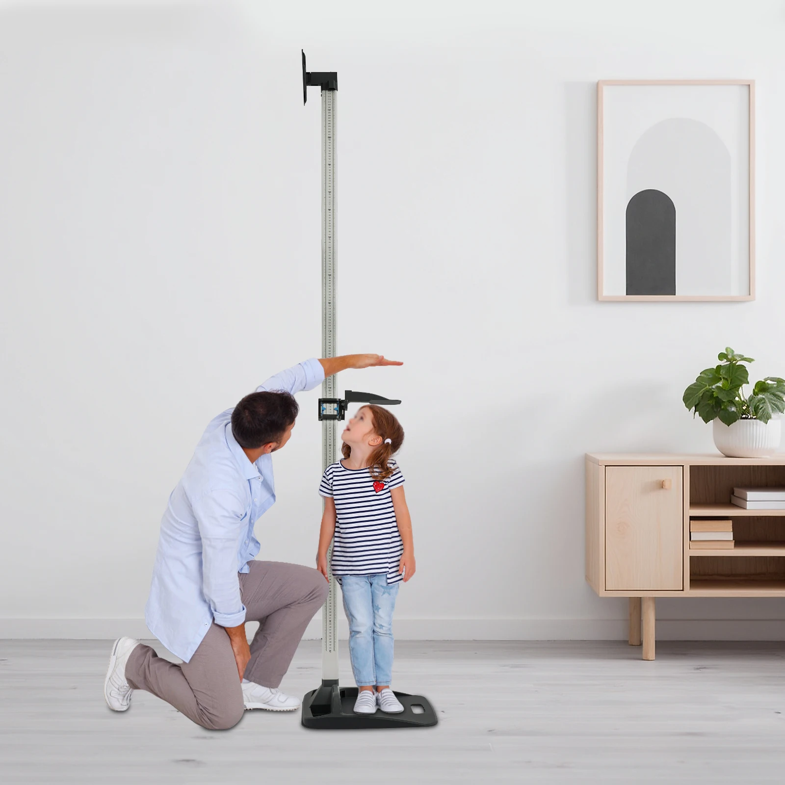 

Portable Height Measurement Tool for Accurate Wall Growth Tracking, 20-217cm (7.87-85.43 in) Range with Easy-Read Markings