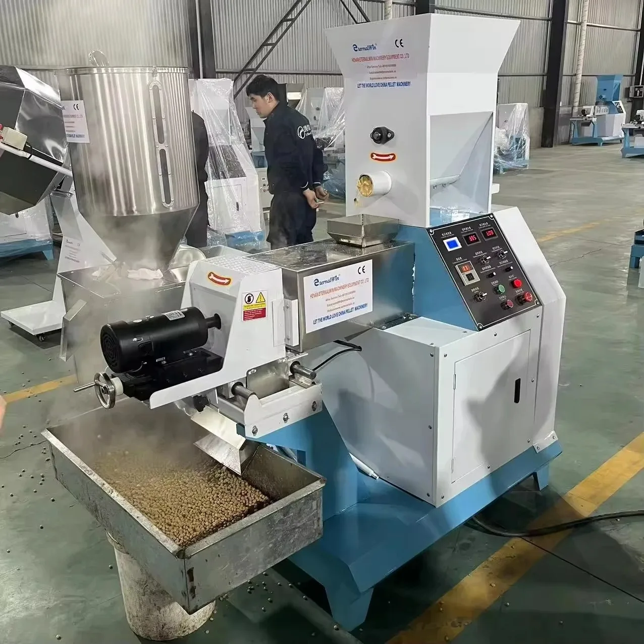 Farm Pet Food Processor - Dry Dog Food Maker, Electric Extruder, Commercial Animal Feed Machine for Pet Treats