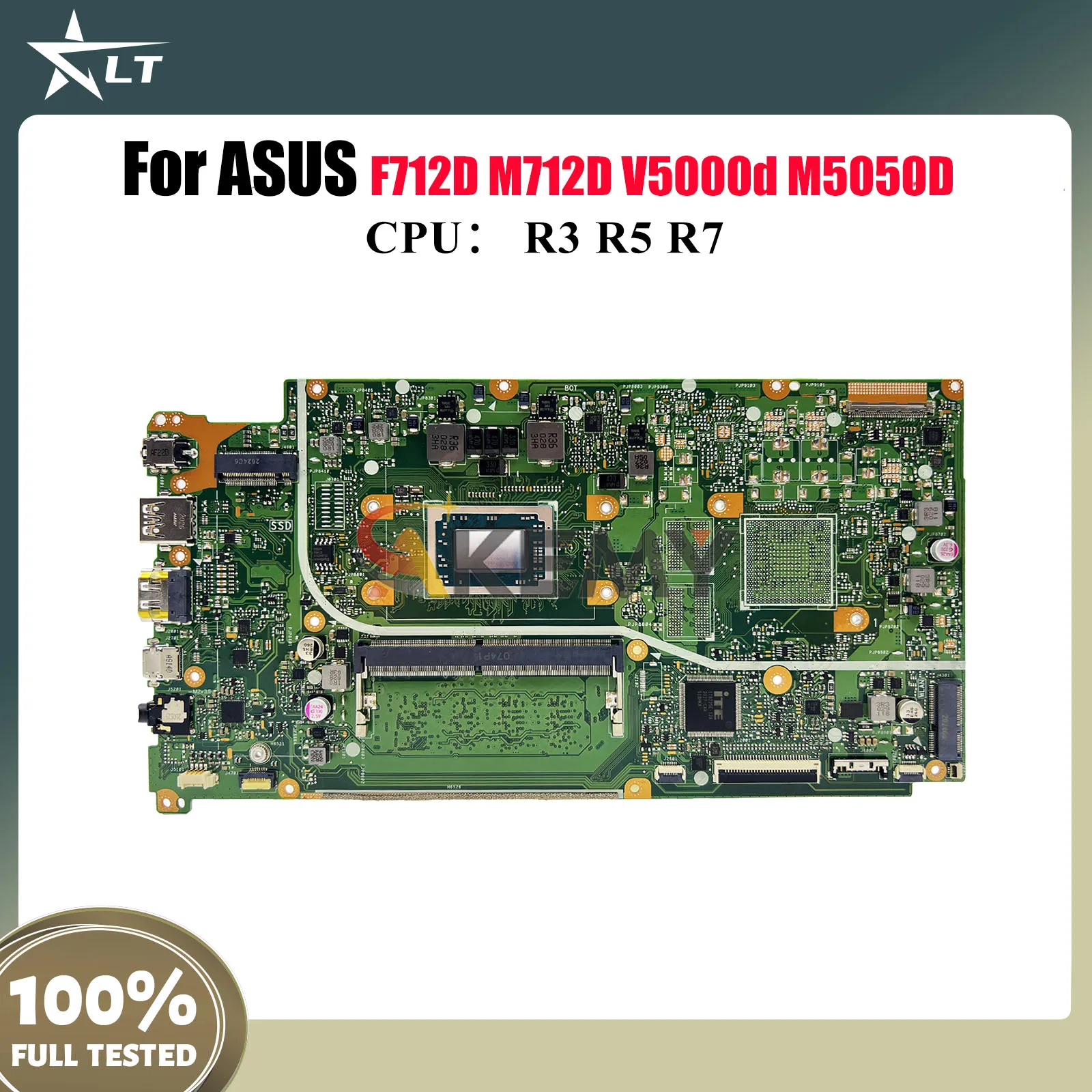 

X712DAU Материнская плата для ноутбука ASUS VivoBook X712DA X712DAP X712D V5000d F712D M5050D M712D X712DK Материнская плата с процессором R3 R5 R7