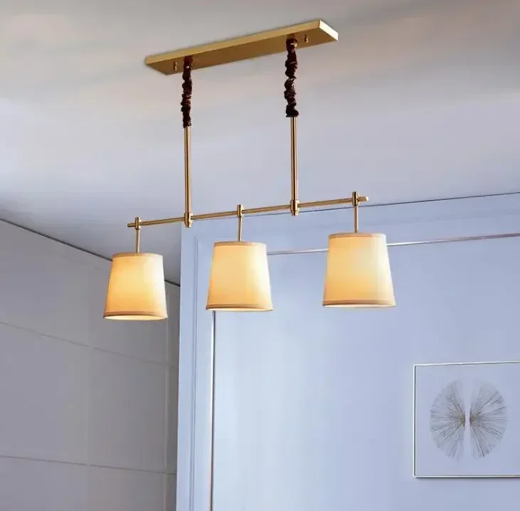 

restaurant chandelier long lamp dining table lamp modern minimalist kitchen bar dining room lamp all copper chandelier