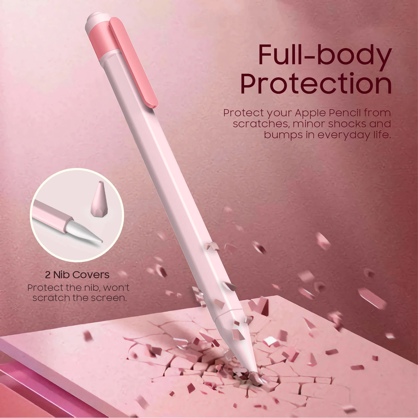 For Apple Pencil 2 Case Protective Cover TPE rubber 2nd Gen Tablet Pencil Portable Touch Stylus Pen Pouch For Apple Pencil 2