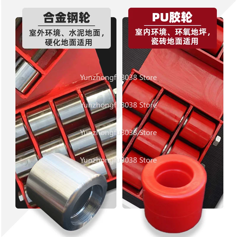 ล้อเหล็กหมุนได้ 180 องศา รองรับน้ำหนัก 6 ตัน สำหรับรถบรรทุก และล้ออเนกประสงค์หมุนตรงเพื่อขนย้ายวัตถุหนัก