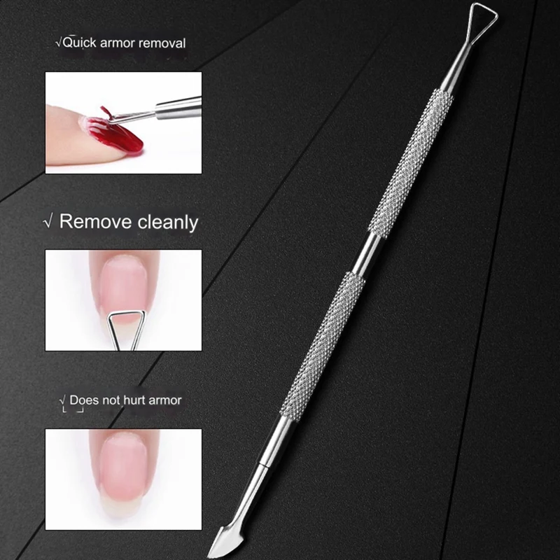 Polish Remover Cleaner Nail Remover Culticle Pusher Removing Stick Rod Manicure Nails Tool, Easy To Use