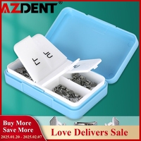 4pcs/Sets AZDENT Dental Orthodontic Buccal Tubes 1st Molar Bondable Monoblock Non-Convertible Single Roth MBT 0.022/0.018