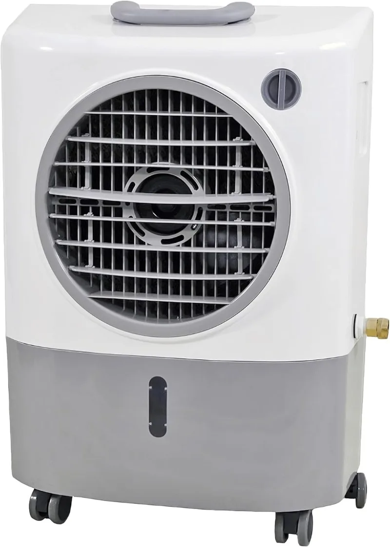 Hessaire-enfriadores de agua portátiles, enfriador evaporativo de aire 1300 CFM, 53,4 dB, 500 pies cuadrados, cobertura de alta velocidad, ventilador de refrigeración para exteriores