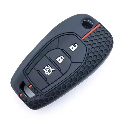 For Chevrolet Cruze Trax LS Badge Spark Sonic Aveo Tracker Onix RS Trailblazer Silicone Remote Flip Car Key Case Accessories Fob