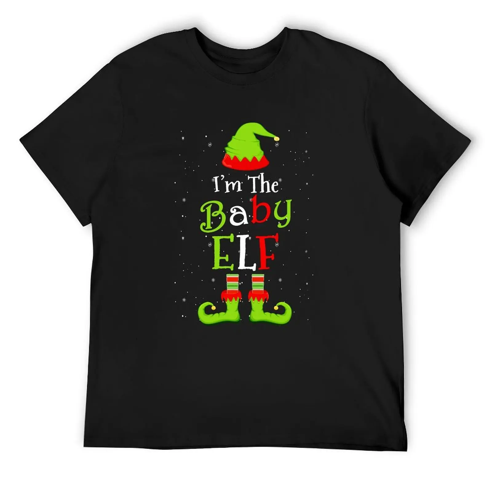 

I'm The Baby Elf Family Matching Funny Christmas Group Gift T-Shirt sweat street wear tops men graphic t shirts